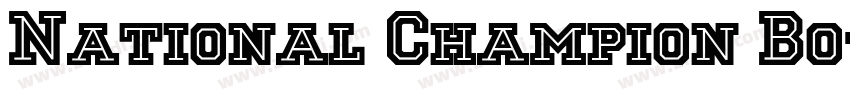 National Champion Bo字体转换